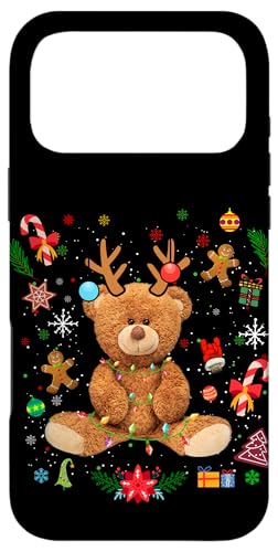 New Year Funny Christmas Real Teddy Bear Toy Graphic Design �X�}�z�P�[�X iPhone 17 Pro Max �p
