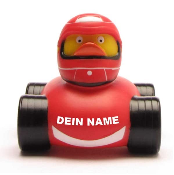 Bath Duck - Personalised (Racer Schumi Duck)