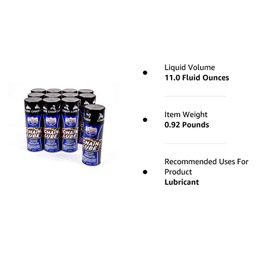 Lucas Oil Chain Lube 11.00 Oz Aerosol Case Of 12 P/N 10393-12 #TOP1