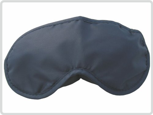 Preisvergleich Produktbild Teckmedi Schlafmaske Schlafbrille Augenbinde Augenmaske aus weichem schwarzen Nylon