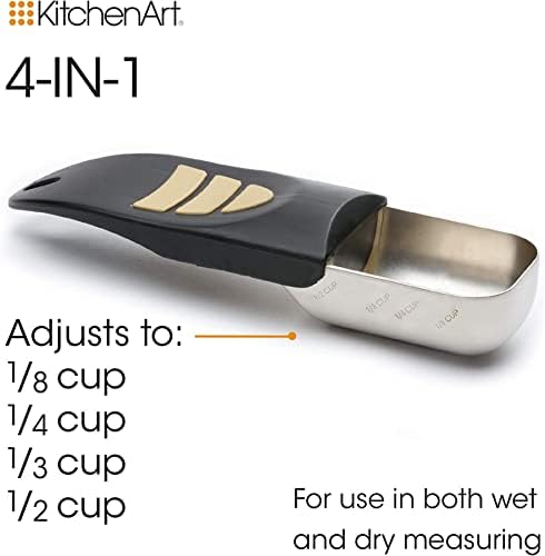 KitchenArt Pro 1/2 Cup Adjust-A-Scoop, Satin image 5