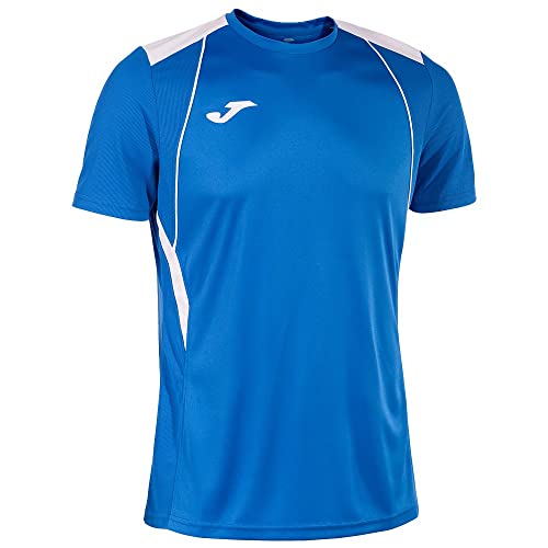  Joma Championship VII T-Shirt, Bleu Roi/Blanc ...