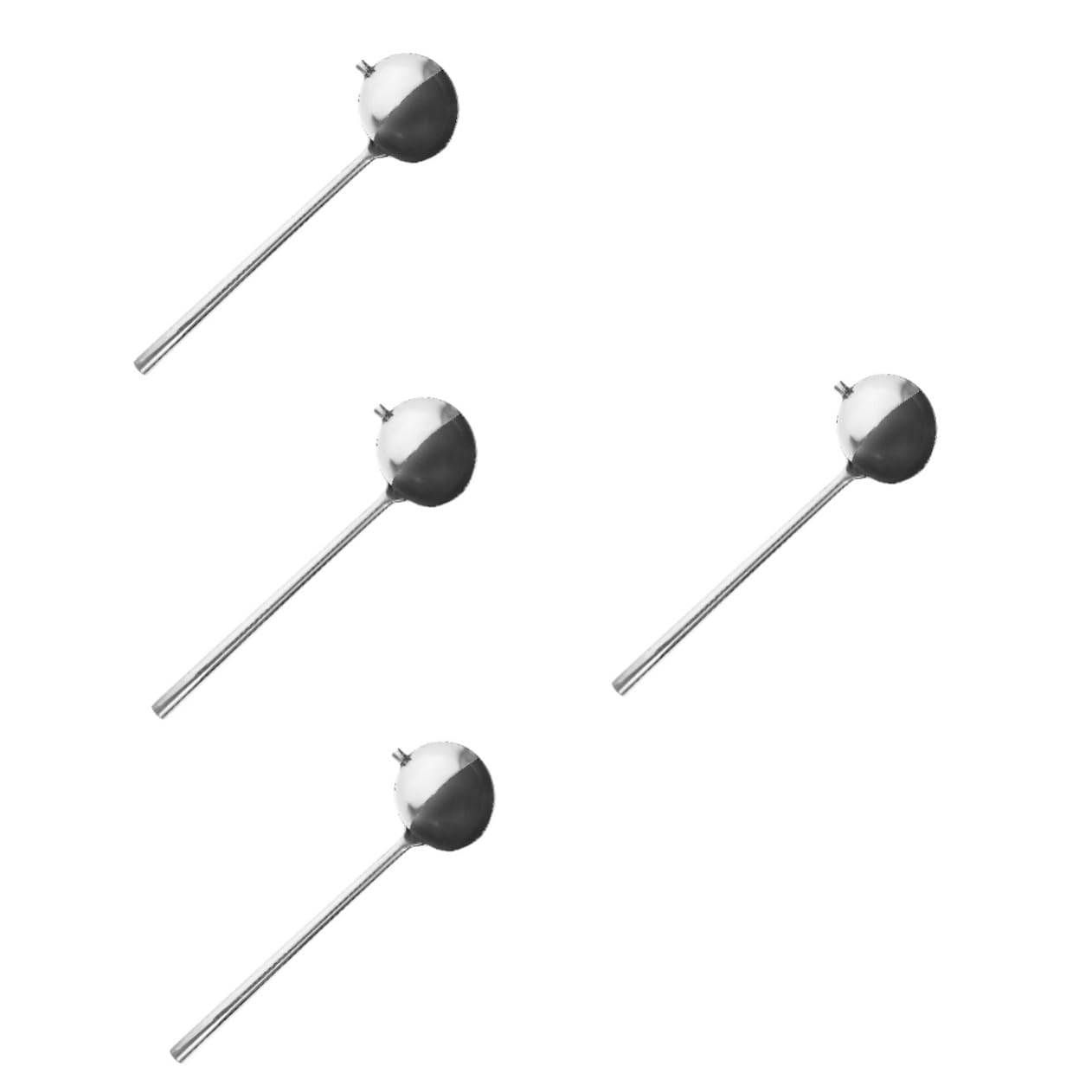 Alipis 4 Piezas Cuchara Cucharón Accesorios De Cocina Utensilios De Cocina Herramienta De Cocina Aparato De Cocina Silver Acero Inoxidable