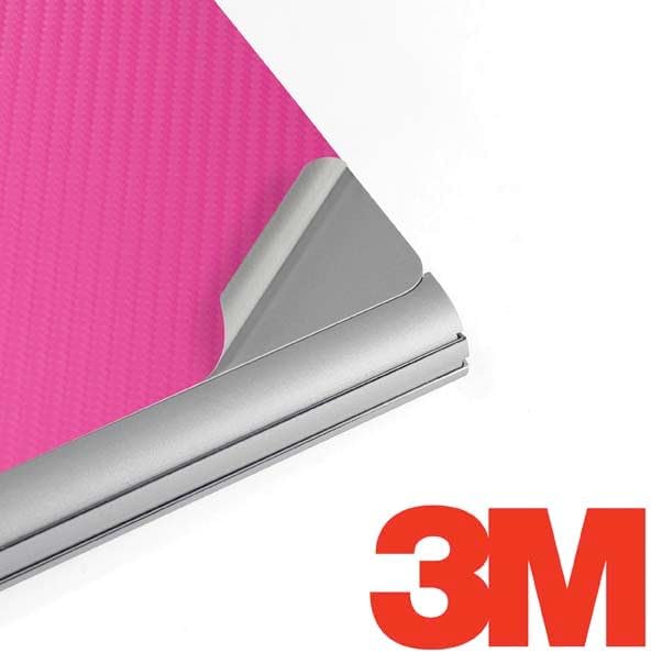 Skinit Decal Laptop Skin Compatible with Surface Book 2 13.5in - Pink Carbon Fiber Specialty Texture Material Design