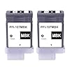 Remanufactured PFI-107MBK Ink Cartridge, PFI107 Matte Black Ink, PFI-107 Matte Black Ink Replacements for iPF670 iPF680 iPF685 iPF780 iPF770 iPF785 Printer (2 Pack)