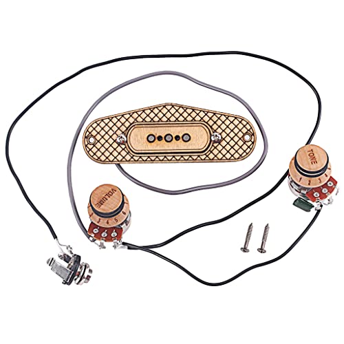 3-String Maple Cigar Box Guitar Pickup With Volume And #TOP3