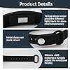 HOMTRAK Vibrating Alarm Reminder Wristband Silent Watch for Heavy Sleepers, 6 Vibration Alarms with Temperature Monitoring, Quiet Wake Up Alarm Wristband for Partners Deaf Adults Newborn Care, Black #3