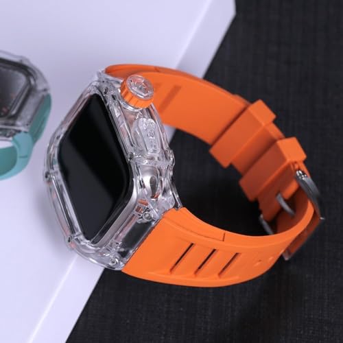 Kit de remplacement pour Apple Watch 45mm 44mm avec lunette et bracelet sport - 5