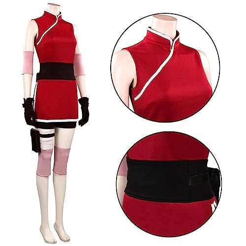 AIUKAKP Anime Cosplay Costume Anime Dress Red Cosplay Ouftits With Wig Halloween Women by AIUKAKP - Image 3