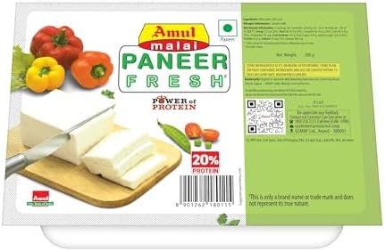 Amul Fresh Malai Paneer Block Pouch, 200 g