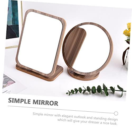 Espejo de maquillaje Happyyami con base antideslizante miniatura 3