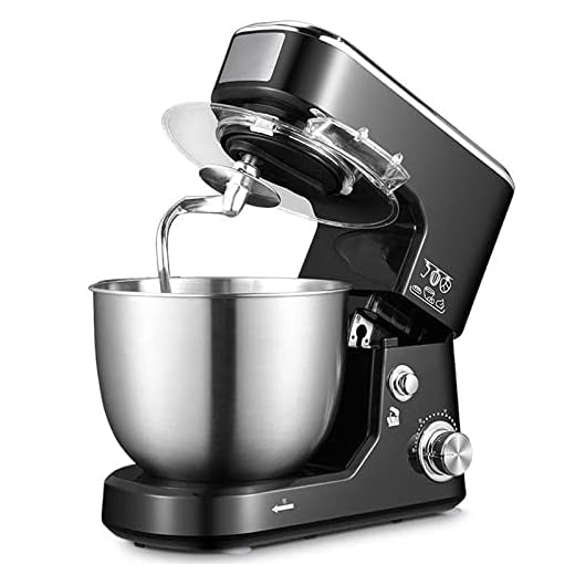 ErZhuiZi Batidora Amasadora Reposteria 4L Robot de Cocina Batidoras Reposteria Potente y Silencioso, 6 Velocidades, Amasador, Batidor y Varillas,Black