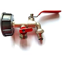 Coarse Thread IBC Water Tank S60X6 with 3/4" Hose & Range of Tap Outlet Fitting Connector Adapter