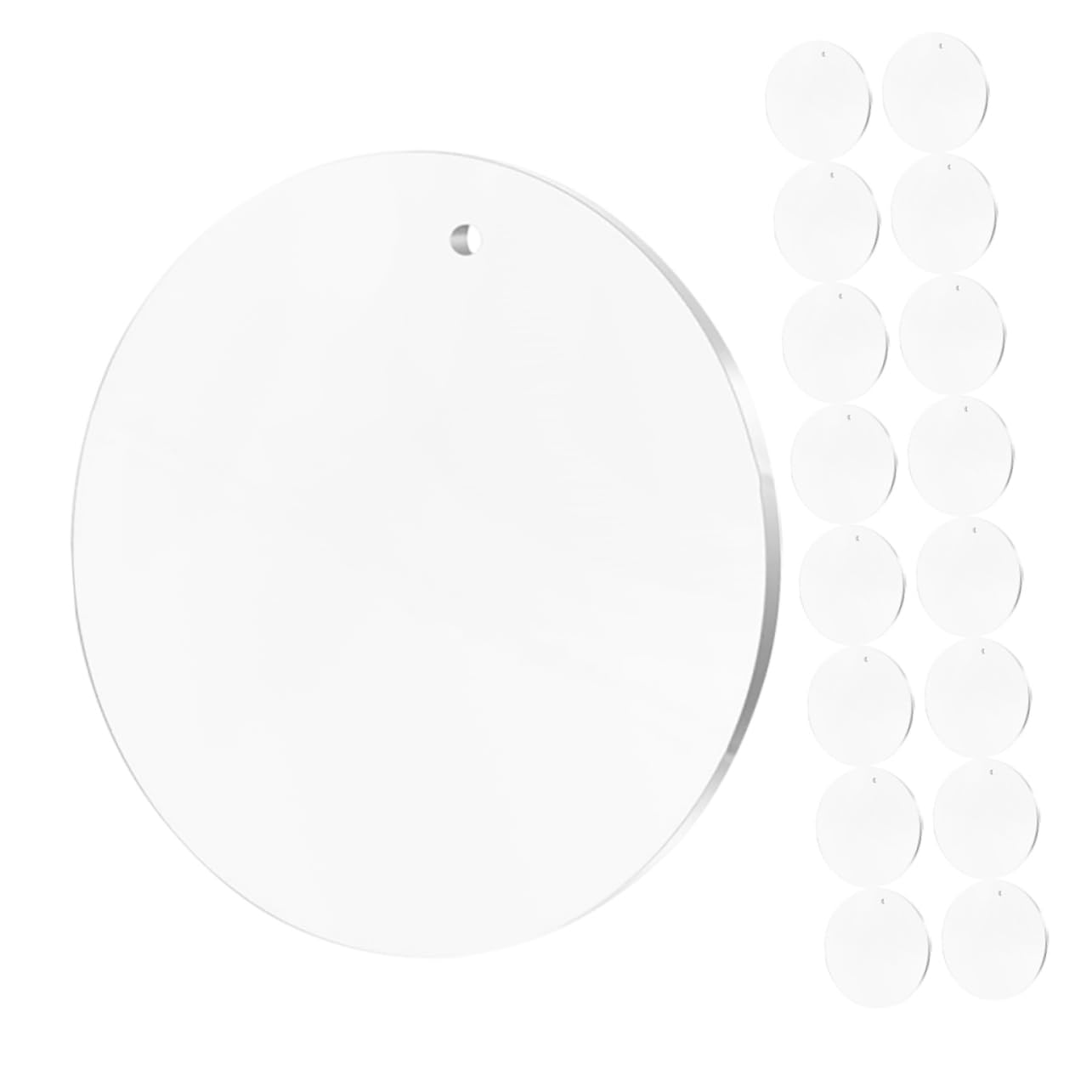 Disques acryliques ronds transparents anti-rayures Ciieeo pour réussir vos porte-clés DIY