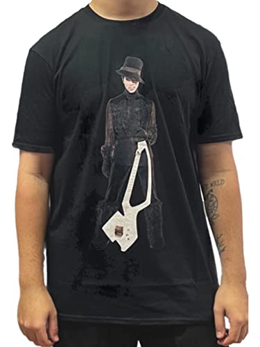 Image of Prince Welcome 2 America Guitar Unisex Official T Shirt Size : Small Black