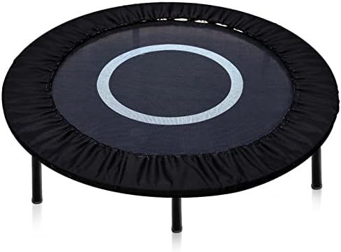 Trampoline Spring Cover Round Trampoline Replacement Safety Cover 600D Oxford Cloth Optional Cover for Small Trampoline Serviceable Waterproof Frame Cover for Home (Black, 40 Inch)