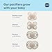 MAM Perfect Baby Pacifier 16+ Months, Extra Thin Nipple, Developed with Orthodontists, Clinically Proven, Glows in The Dark, BPA-Free Silicone, Pack of 2, Made in Europe