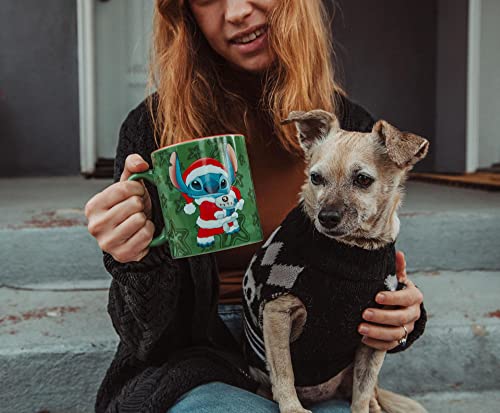 Disney Lilo & Stitch Santa Suit Ceramic Mug | Coffee Cup For Espresso, Caffeine, Tea | Holds 20 Ounces by Silver Buffalo - Image 4