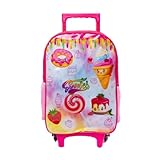 Mochila de Rodinhas Infantil Sweeties,Rosa,Rodinhas Resistentes, Alça Retrátil e Design Doce e Encantado, Ideal para Escola, Passeios e Viagens