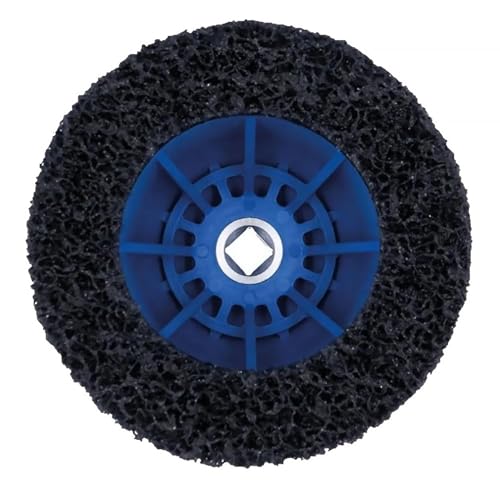 Radnabenschleifer, Kugelkopfschleifer, Nabenschleifer, Topfschleifer Radnabe, Reinigen Schleifen Entrosten 150mm für Felgenwechsel, Rostentfernung, Blau