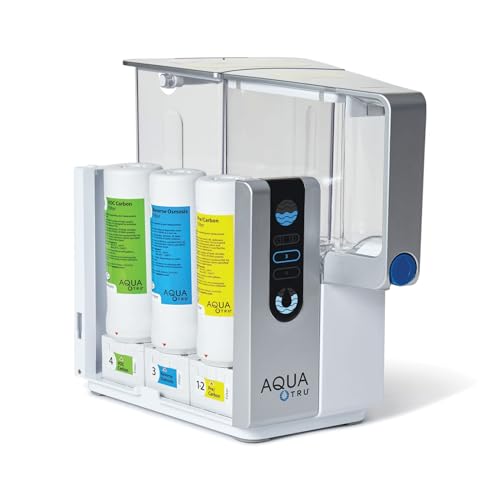 AquaTru Classic Alkaline Countertop Water Filter System for PFAS & Other Contaminants with 4-Stage Ultra Reverse Osmosis Technology (No Installation Required) (AquaTru Classic Alkaline (Old SKU))