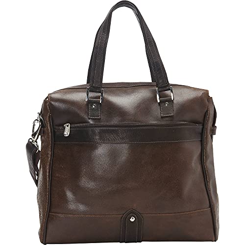 Piel Leather Vintage Travel Tote, Vintage Brown, One Size #TOP7