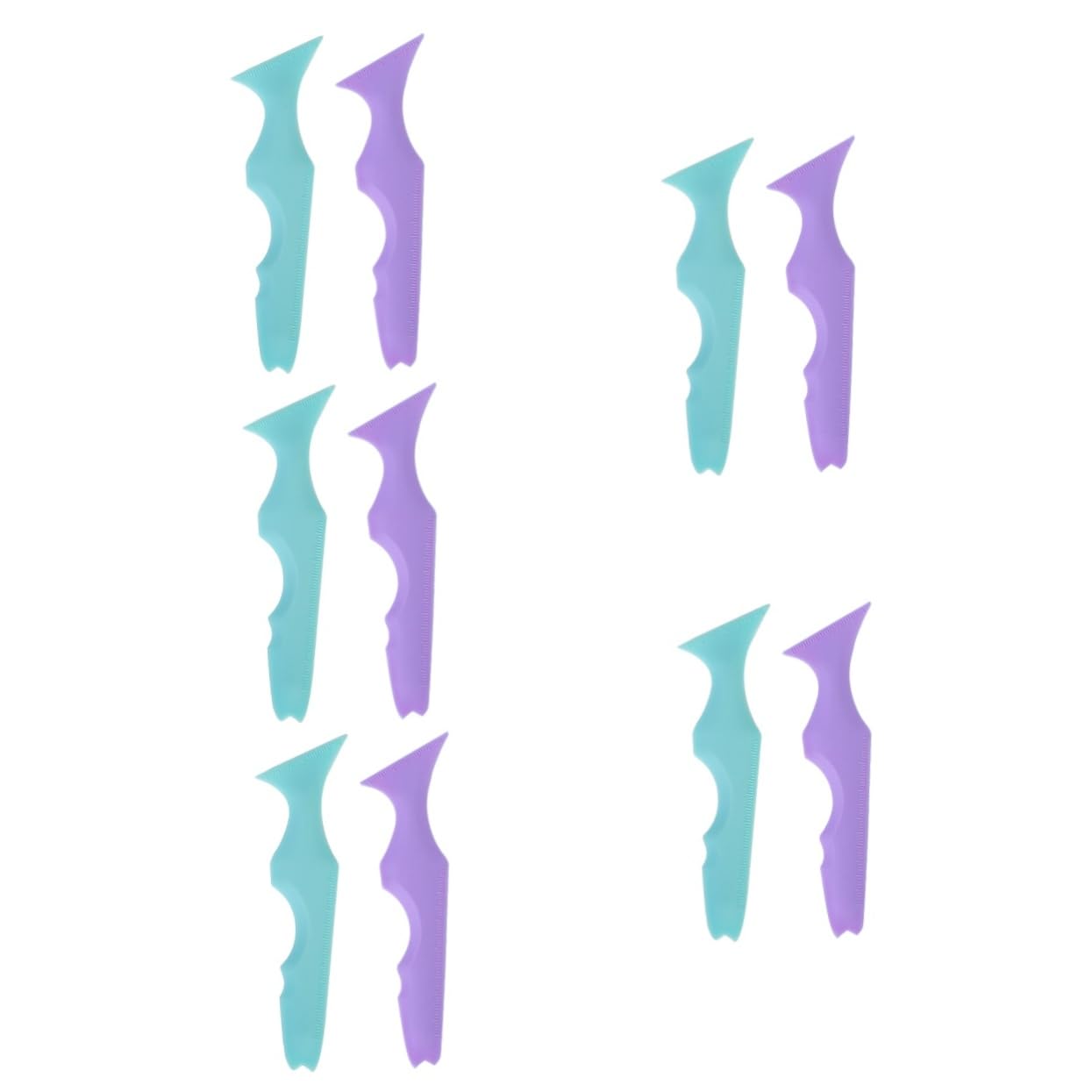 Housoutil 10pezzi Stencil Per Eyeliner in Silicone Riutilizzabili Strumento Per Per Ombretti e Eyeliner Accessori Per Makeup Per Principianti e Professionisti