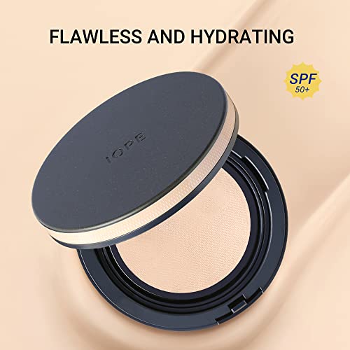 Iope Perfect Cover Cushion Spf 50+,Natural Coverage Foundation Makeup, Hydrating Finish For Sensitive,Dry,Combination Skin,Korean Skin Care Cushion By Amorepacific,#21 #TOP1