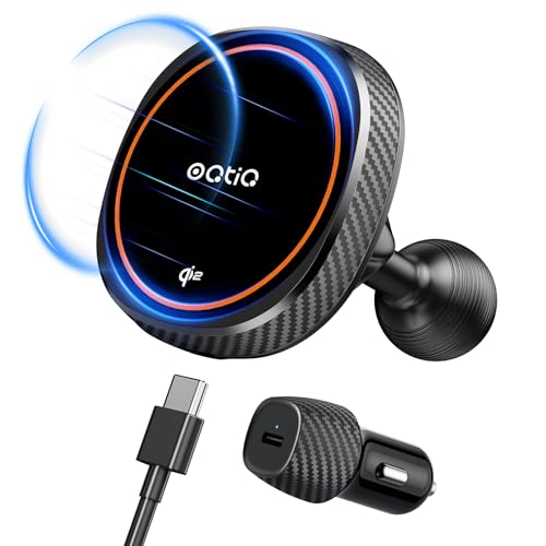 Cargador magnético inalámbrico Qi2 15W rápido y soporte anticaídas OQTIQ