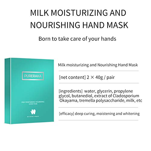 PURERAKA Hand Mask Moisturizing Gloves For Dry Hands Hand Mask Hydrating Hand Mask for Women & Men 2 Pairs - Image 4