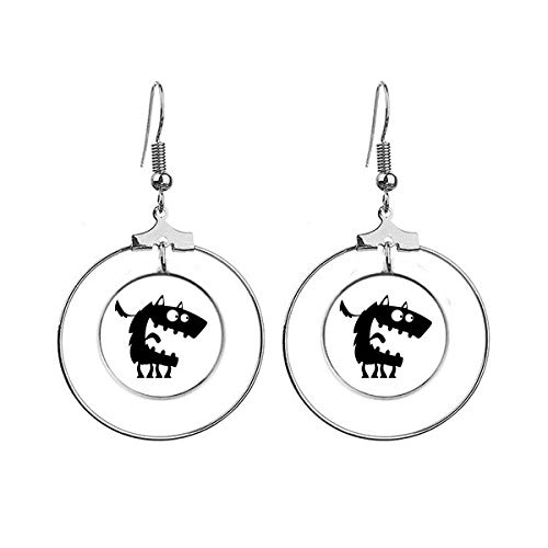 Boucles d'oreilles monstres et univers pendantes pour look original