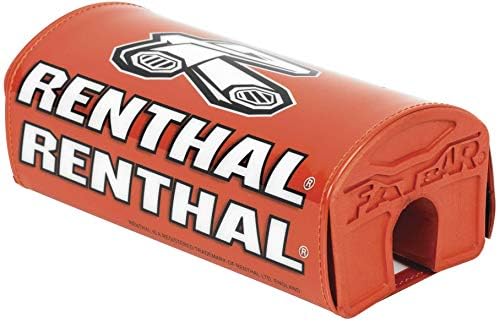 Renthal P328 Limited Edition Fatbar Pads Off-Road Motorcycle Accessories - Orange/One Size image 2