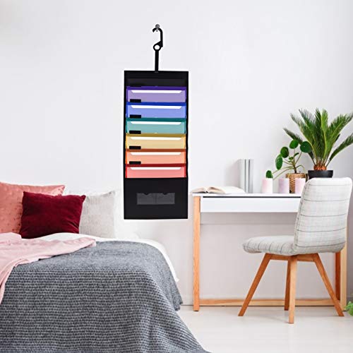 Eastdall Pasta De Acordeão,Pasta de arquivo suspensa com 6 bolsos Organizador de arquivos Accordian