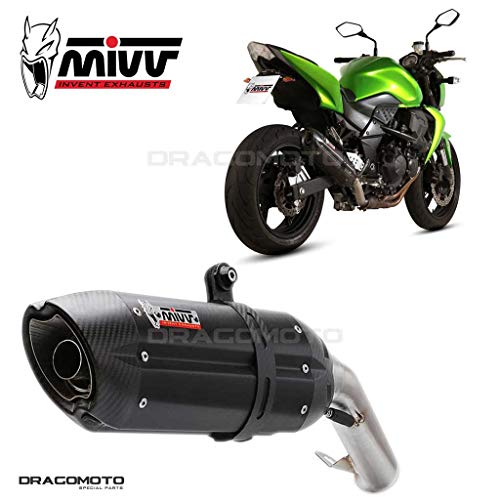 TUBO ESCAPE MIVV KAWASAKI Z 750 Z750 SUONO STEEL BLACK 2007 2008...