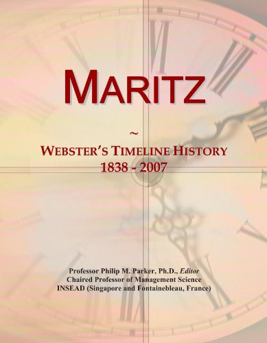 Maritz: Webster's Timeline History, 1838 - 2007