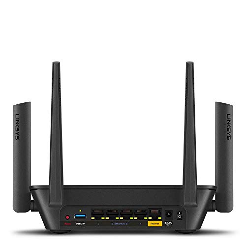 image for Linksys AC3000 Smart Mesh Wi-Fi Router for Home Networks, MU-MIMO Tri-
