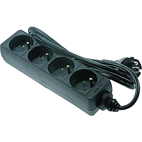 AFX Light MS4FR 4 Ways Multisocket, 1,5 m Cable, 3G1, 5 mm, French Socket