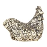 Ornements de jardin animaliers : l'apparence délicate de la poule et ses lignes fluides reflètent pleinement la beauté de cette sculpture artistique, statue de poule de bureau