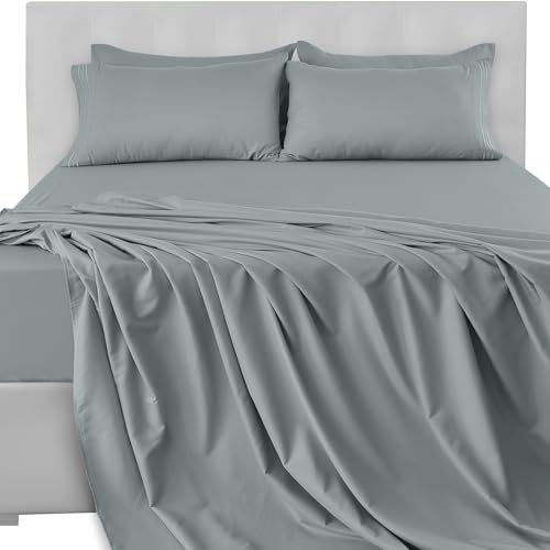 LUX Décor King Sheet Set – 6 Piece Ultra-Soft Microfiber Bed Sheets