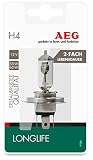 AEG Automotive 97286 Lampadina a incandescenza Longlife H4, P43t, 60/55W, 1 pezzo