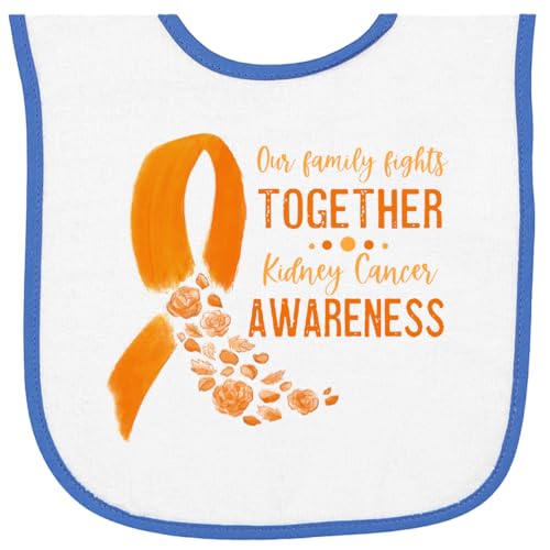 inktastic Our Family Fights Together Kidney Cancer Baby Terry Cloth Bib