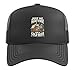 Beer Camping Outdoor Camp Fire Pit Alcohol Drinker Campfire Trucker Hat with Adjustable Mesh Back, Black