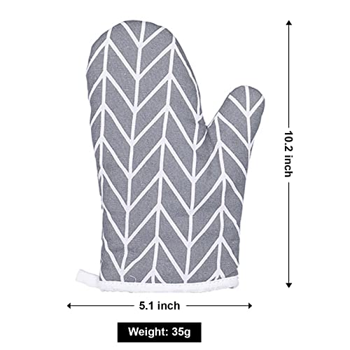 Eilin Heat-Resistant High Temperature Resistance Oven Mitts - 1 Pairs Kitchen Oven Mitt Gloves For Bbq Cooking , Baking, Microwave Heat #TOP1