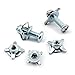 M4 M5 M6 Petal Rivets Lock Nut Bolt Hollow Rivet Fixed License Plate for Car Screw (Size : M4x16 (30set))