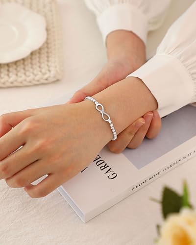 Image of 13 /16 Year Old Girl Birthday Gift Ideas, Infinity Cross Bracelet for Teenager