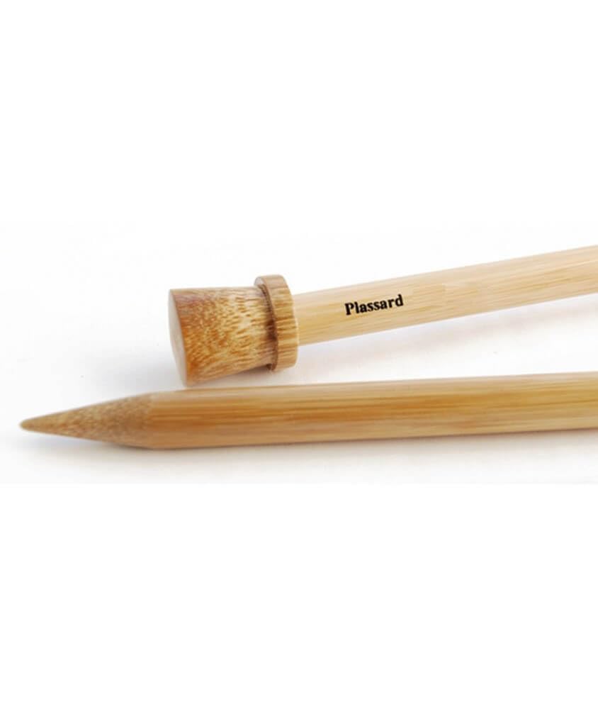 Agujas de tejer de bambú 40 cm N°35 - Plassard