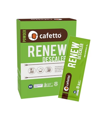 verybarista Renew Descalcificador (paquete de 6 bolsitas). Diseñado para máquinas de espresso, calderas y cafeteras. Seguro de usar en aluminio, latón y acero inoxidable