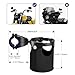 LEXIN C3 Motorcycle Cup Holder for Harley Davidson, Drink Holder with 360°Swivel Ball-Mount, Aluminum Clamp for 7/8'' to 1 1/4'' Handlebar/Bumper/Pole Mount, Fits for ATV/UTV/Scotter, Black