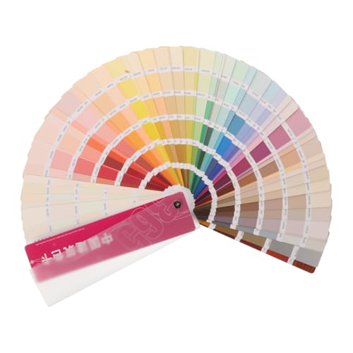 FAVOMOTO 1 Set Standard Paint Sample Cards 365 Colors Walls Paint Chips Samples Architecture Contrast Sheets Color Chart for Painting Projects
