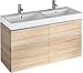 Produktbild Keramag iCon Waschtischunterschrank 1190 x 620 x 477 mm, für Doppelwaschtisch Korpus/Front: Holzstruktur Eiche Natur